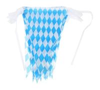SAFIGLE Guirlande Fanions Décoratifs en Polyester 20X30 CM 25 Pièces Drapeaux Réutilisables pour Décoration Fête Bière Oktoberfest Maison Pub Jardin