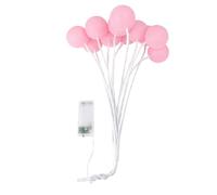 SAFIGLE Guirlande Lumineuse Boule en Fil LED Rose Décorative Lampe Sphérique Portable pour Chambre et Fêtes Économie d'Énergie et Étanche Cadeau