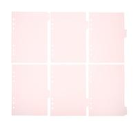 SAFIGLE Intercalaires de Classeur Détachables en Pp Rose, Format A5, Lot de 6 Pièces, Séparateurs de Page pour Cahier et Carnet, Onglets pour Organisation Scolaire et Bureau