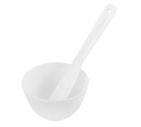 SAFIGLE Kit D’outils De Mélange Pour Masque Facial 2 Pièces Bol En Silicone Grand Format Blanc Spatule Diy Soin Peau Maison Voyage