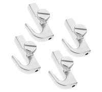 SAFIGLE Kit de 4 Crochets en Acier Inoxydable Multifonctionnels pour Suspendre Tableaux et Pantalons Supports Robustes et Compacts pour Maison Galeries et Expositions Fixation Stable