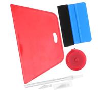 SAFIGLE Kit de Pose de Films Adhésifs 9 Pièces pour Voiture et Papier Peint avec Raclette Vinyle Anti-bulles, Couteau de Découpe Précision, Mètre Ruban - Outils Solide pour Rénovation