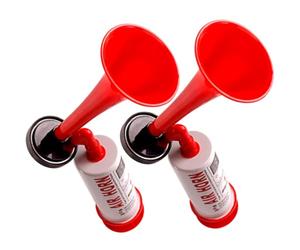 SAFIGLE Klaxon de Pompe à Air Manuelle Lot 2, Trompette de Supporter Portable en Plastique, Klaxon Puissant pour Compétitions de Football et Fêtes en Plein Air