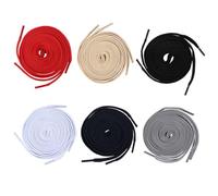 SAFIGLE Lacets Plats Polyvalents 120 CM 6 Paires Couleurs Assorties Lacets Pratiques Anti-Déchaussage pour Chaussures de Sport et Loisirs