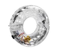 SAFIGLE Lampe pour Roue de Vélo Blanche Ip65 Modes Lumineux Multiples, Batterie 300mah Rechargeable USB, Décoration Lumineuse pour Cyclisme Nocturne