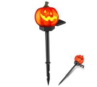 SAFIGLE Lanterne Jack-O d'Halloween Décorations d'Halloween pour l'extérieur Citrouille Décoration Lampe Solaire pour Extérieur Pelouse Lampe Solaire Décoration de Jardin Lampe Solaire Lampe de Jardin