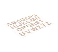 SAFIGLE Lettres Autocollantes en Strass Doré 2,5 Cm - 26 Lettres Thermocollantes pour Décoration Vêtements DIY - Écussons Artisanaux pour Vestes, Chemises et Loisirs Créatifs Fête