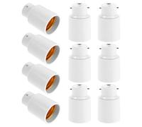 SAFIGLE Lot de 10 Adaptateurs de Douille B22 vers E27 à Vis Convertisseur de Culot Compact pour Ampoule Support de Douille Compatible Éclairage Intérieur Usage Chambre et Décoration