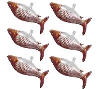 SAFIGLE Lot de 10 Ballons en Aluminium de Poisson Réalistes Couleurs Vives Film Aluminium Léger Décoration Anniversaire et Fête Thème Pêche Gonflage Facile Décoration Intérieure