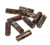 SAFIGLE Lot de 10 Boutons Décoratifs en Résine Imitation Corne Taille 6 Couleur Café Marbré Boutons de Rechange à Bascule pour Manteaux Cardigans et Vêtements D’Extérieur Accessoires