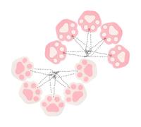 SAFIGLE Lot de 10 Couvre-clés en Pvc Motifs Pattes de Chat Colorés, Étuis de Protection Unisexes pour Clés Maison et Bureau, Étiquettes Clés Décoratives Pratiques et Couleur Aléatoire