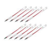 SAFIGLE Lot De 10 Marqueurs Étanches Pour Sourcils Contour Du Visage Tatouage Sourcils Journal Visage Tatouage Plastique Rouge