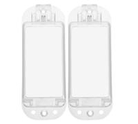 SAFIGLE Lot de 2 Cache-Interrupteurs Muraux Transparents Étanches pour Interrupteurs à Bascule Protection de Sécurité L’Humidité Poussière Adapté aux Cuisines et Salles de Bains