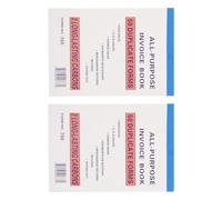 SAFIGLE Lot de 2 Carnets de Reçus pour Entreprises Registre des Factures et Bons de Commande Format Pratique pour Gestion des Commandes Suivi des Ventes et Documents Financiers