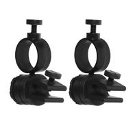 SAFIGLE Lot de 2 Clips de Fixation en Abs pour Lampe Torche sur Casque de Chantier 21-28 Mm, Support Robuste pour Phare Avant, Accessoires Casque Sécurité Adaptés Inspection et