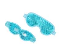 SAFIGLE Lot De 2 Coussinets Oculaires Rafraîchissants Bleu, Masque Froid Réutilisable, Léger Et Confortable, Soulage Fatigue Oculaire, Adapté Pour Femmes, Détente à La Maison L'école