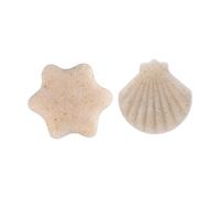 SAFIGLE Lot de 2 Éponges Exfoliantes Visage, Lavables, 2 Formes, Adaptées au Démaquillage et Nettoyage Quotidien Peau