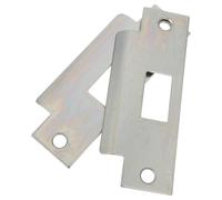 SAFIGLE Lot de 2 Gâches de Porte Intérieure à Petit Trou 122 X 48 CM en Métal Solide Plaque de Protection Anti-Rayures Compatible Pêne Dormant Sécurité Renforcée pour Maison et Bureau