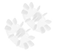 SAFIGLE Lot de 2 Pales de Ventilateur en Plastique Résistantes à Haute Température pour Moteurs Électriques de Bureau Réglables Système de Verrouillage Accessoires de Refroidissement