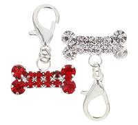 SAFIGLE Lot de 2 Pendentifs pour Collier d'Animal de Compagnie Breloques Résistantes Accessoire en Décoration Adorable pour Chien et Chat Légères et