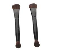 SAFIGLE Lot De 2 Pinceaux À Double Extrémité Pour Estomper Fond De Teint Correcteur Fard À Paupières Liquide Contouring Blush Eye-Liner