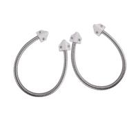 SAFIGLE Lot de 2 Protecteurs de Câble pour Serrure de Porte en Métal Robuste, Gaine à Col de Cygne Inoxydable, Passage Fluide des Câbles, Étanche Poussière, pour Système de Contrôle