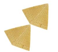 SAFIGLE Lot de 2 Pyramides Décoratives en Résine Dorée, Figurines Pyramidales Vintage pour Décoration Intérieure, Modèle Pyramide Égyptienne Ornementale pour Maison et Bureau, Accessoire