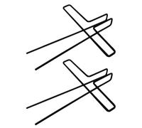 SAFIGLE Lot de 2 Trombones Musicaux en Métal Noir, Taille Moyenne, Clips Métalliques pour Partitions et Cahiers de Musique, Pince à Livre Polyvalente pour Musiciens et Lectures Musicales