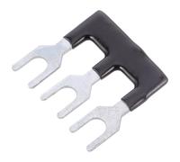 SAFIGLE Lot de 20 Barrettes de Connexion pour Bornier à Vis Double Rangée Tb15A Court-Circuit en Métal Nickelé Couleurs Noire et Rouge Accessoires pour Circuits Électroniques et