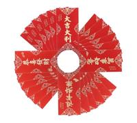 SAFIGLE Lot De 24 Enveloppes De Bénédiction De Style Chinois Petites Enveloppes Fantaisie En Papier Pochettes Pour Argent Fête Rouge