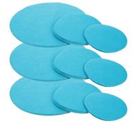 SAFIGLE Lot de 24 Protège-casseroles en Feutre Doux Vert Lac, Séparateurs Antidérapants pour Poêles, Assiettes et Ustensiles Cuisine, Protection Rayures et Empilage Sécurisé Cuisine