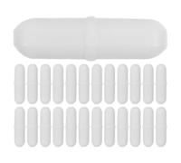 SAFIGLE Lot de 25 Barres d'Agitation Magnétiques Ptfe 3X6 MM X 25 MM Blanches Mélangeur de Liquides de Laboratoire pour Plaque Chauffante Électrique Agitateur Précis et Réutilisable