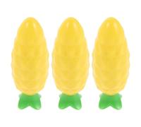 SAFIGLE Lot de 3 baumes à lèvres pour femmes : traitement hydratant à l'ananas mignon pour les lèvres sèches, hydratant non gras et portable pour les voyages en extérieur et l'utilisation en