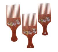 SAFIGLE Lot de 3 Peignes à Cheveux Vintage Élargis et Lisses, Taille Grand Moyen Petit, Peignes Coiffants pour Hommes, Coiffure Barber et Massage Cuir Chevelu, Portable et Solide