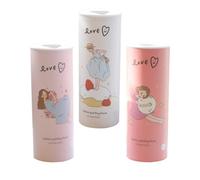 SAFIGLE Lot de 3 Rouleaux de Mouchoirs en Papier Imprimés Cylindriques Boîte de Mouchoirs pour Voiture Papier de Soie Doux et Résistant Format Pratique pour Porte-Gobelet Usage Bureau