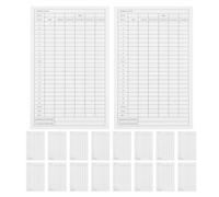 SAFIGLE Lot de 35 Cartes de Score de Golf Imperméables en Papier Couché Blanc, Carnet de Suivi des Statistiques pour Compétitions et Parties de Golf