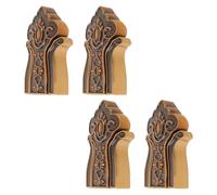 SAFIGLE Lot de 4 Crochets Muraux Pliables en Aluminium Espace Crochets Invisibles Pliants pour Vêtements et Paquet Patères Murales Pratiques et Discrètes pour Salle de Bain Chambre et