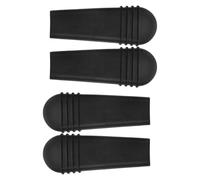 SAFIGLE Lot de 4 Manchons de Poignée de Frein Plate Universels pour Fauteuil Roulant en Plastique Noir, Protection Antidérapante et Amortissante, Compatible Déambulateurs, Accessoires