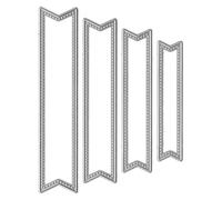 SAFIGLE Lot de 4 Matrices de Découpe en Acier au Carbone, Cadres Fins pour Scrapbooking, Pochoirs Gaufrage Artisanaux, pour Création Cartes et Décoration DIY