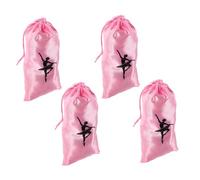 SAFIGLE Lot De 4 Sacs De Rangement pour Chaussures De Danse Sacs Fourre-Tout De Danse À Cordon pour Pochette De Ballet