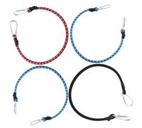 SAFIGLE Lot de 4 Sangles Élastiques Multicolores Crochets, Sangles de Fixation pour Bagages, Transport et Camping, Adaptées pour Galerie de Toit Voiture, Remorque et Couleur Aléatoire