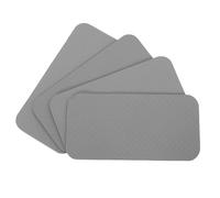 SAFIGLE Lot de 4 Tapis Antidérapants Gris pour Machine à Coudre Coussins Anti-Vibrations en Tpe 34X17X06 CM Amortisseurs de Bruit et Stabilité pour Pédales de Couture Accessoires