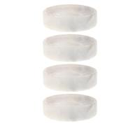 SAFIGLE Lot de 4 Tapis de Moxibustion en Jade Bleu-blanc, Coussins Isolants Résistants la Chaleur Base Antidérapante, Protection Anti-brûlure pour Thérapie à Domicile et Spa Bien-