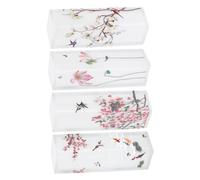 SAFIGLE Lot de 4 Tubes à Rouge à Lèvres Vides Élégants Mats Semi-transparents 4 Ml, Contenant Cosmétique DIY Carré pour Maquillage, Voyage et Usage Quotidien