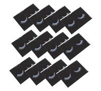 SAFIGLE Lot de 50 Trousses à Maquillage Multifonction en Eva 15x10 Cm, Paquet de Rangement Portable Noir Fermeture Éclair pour Cosmétiques et Voyage