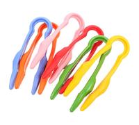 SAFIGLE Lot de 6 Pinces en Plastique pour Enfants, pour L'entraînement de La Motricité Fine, Les Jeux Sensoriels, Les Pinces pour Tout-Petits, Les Pinces D'exploration en Plein Air