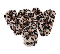 SAFIGLE Lot de 8 Bracelets Absorbants en Tissu Souple à Imprimé Tigre Beige, Élastiques et Absorbants, Bracelets Spa pour Se Laver le Visage, Maquillage et Soins Personnels Femme