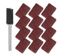 SAFIGLE Manchons de Ponçage pour Tambour 100 Pièces 80 6,35 Mm Tige 3,17 Mm, Kit Abrasif pour Polissage Métal et Bois, Accessoires pour Outil Rotatif, Ponçage Précis et Restauration