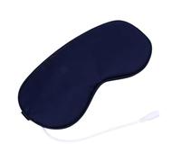 SAFIGLE Masque pour Yeux Chauffant USB Masque de Nuit avec Vapeur de Lavande pour Détente et Relaxation Bleu Sombre