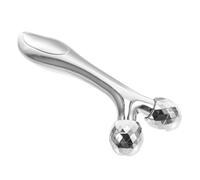 SAFIGLE Masseur Facial Portable en Argenté Appareil de Raffermissement Lifting Rouleau Anti-Rides Outil de Massage pour Toutes Peaux pour Soins Visage à Voyage